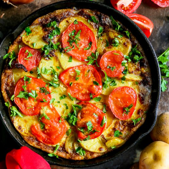 5-Ingredient Spanish Omelette - Recipe photo by MunchkinTime