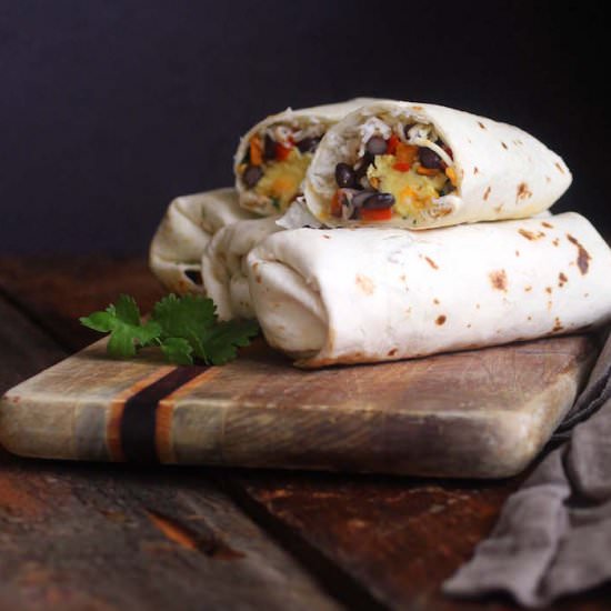 Vegetarian Breakfast Burrito - Recipe photo by susanstable
