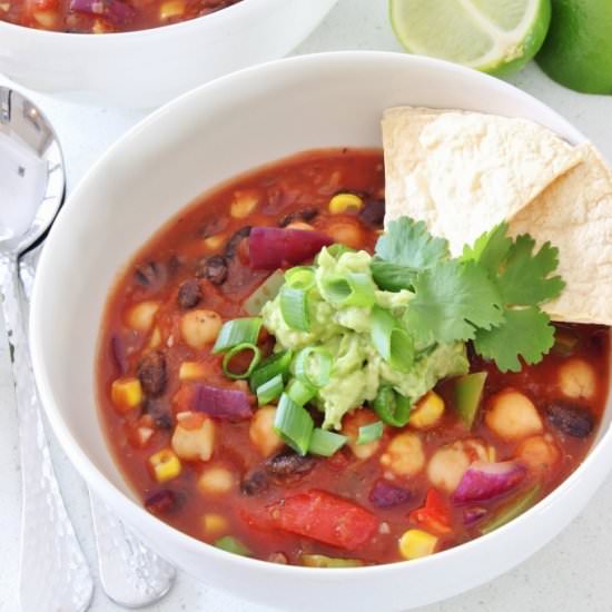 Chipotle Enchilada Soup {gf, vegan} - Recipe photo by Thoroughly Nourished Life