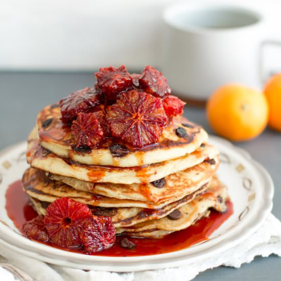 Ricotta Pancakes & Blood Orange - Recipe photo by bakingthegoods