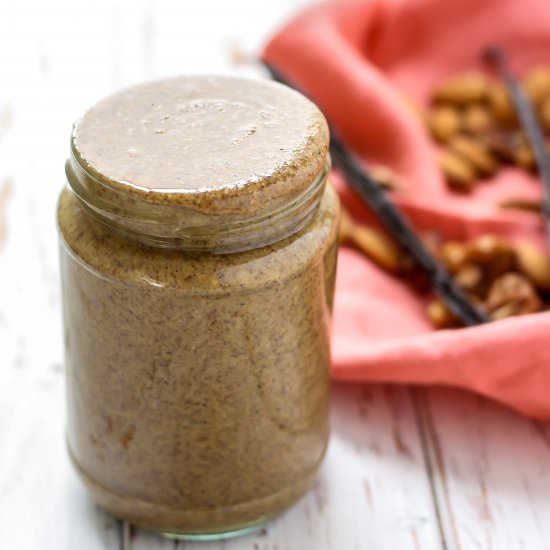Vanilla Bean Almond Pecan Butter - Recipe photo by fitmittenkitchen