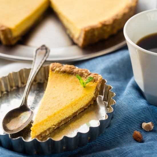 Healthy Orange Breakfast Pie - Recipe photo by foodfaithfitness