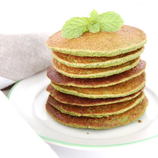 Green Pancakes - Recipe photo by theminniechef
