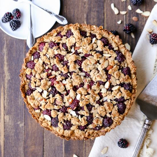 Blackberry Crisp Tart - Recipe photo by bakerita