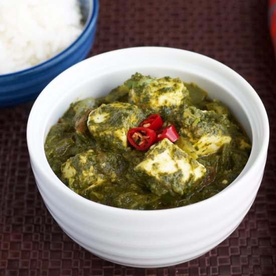 Palak Paneer (Spinach and Cheese Cubes) - Recipe photo by AllWaysDelicious