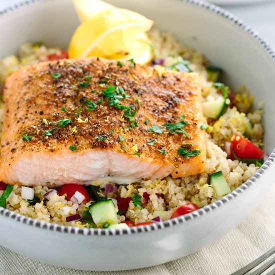 Mediterranean Spiced Salmon - Recipe photo by Jessica Gavin