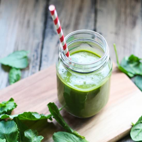 Good-for-Your-Gut Green Smoothie - Recipe photo by TheBlissfulBalance