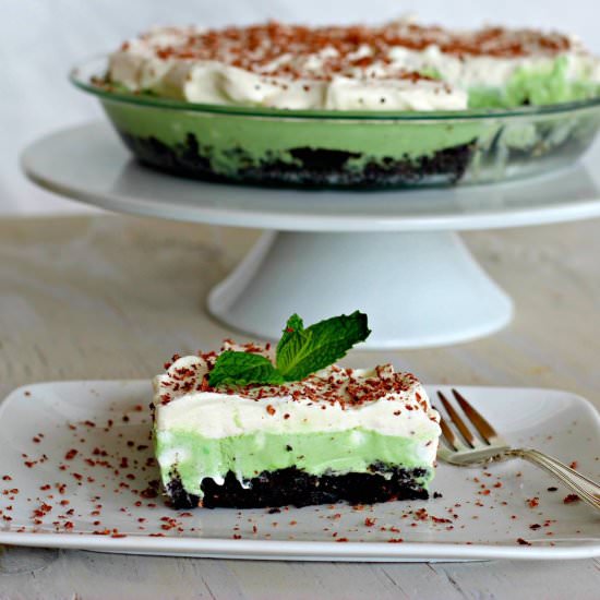 Grasshopper Pie - Recipe photo by Everyday Gourmet with Blakely