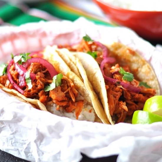 Jackfruit Tacos with Rice - Recipe photo by thymeandlove