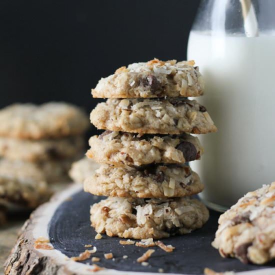 Coconut Pecan Chocolate Chip Cookie - Recipe photo by bakedinaz