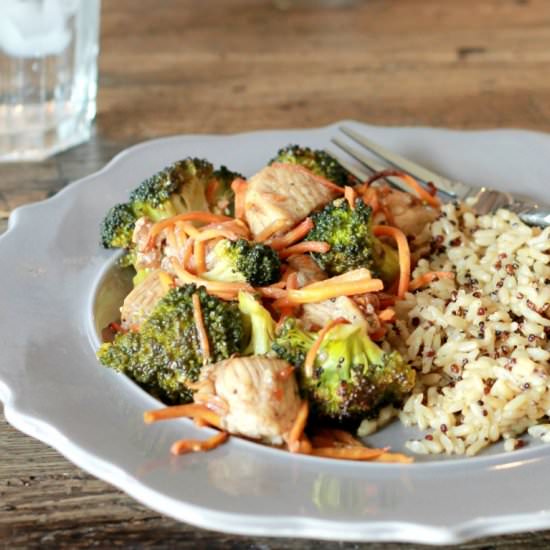 One Pan Balsamic Chicken & Broccoli - Recipe photo by 5dinners1hour