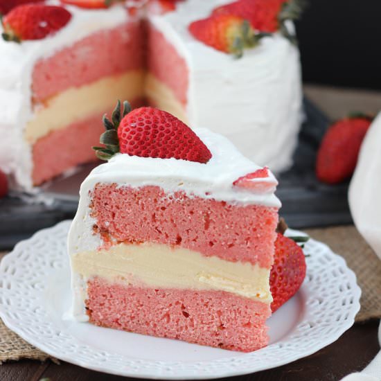 Strawberry Ice Cream Cake - Recipe photo by mykitchencraze
