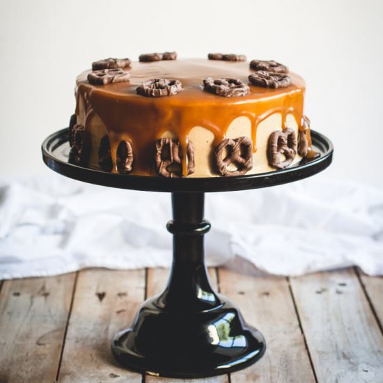 Bourbon & PB Chocolate Cake - Recipe photo by butterlustblog