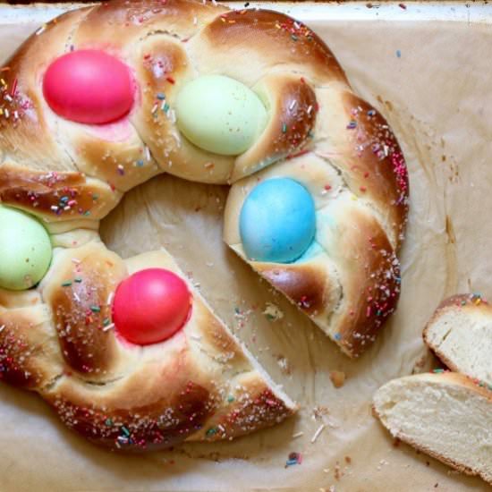 How To: Braided Easter Egg Bread - Recipe photo by gastrono.me