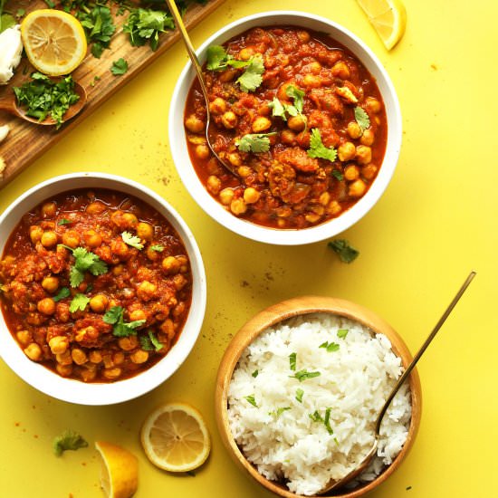 Easy Chana Masala - Recipe photo by minimalist baker