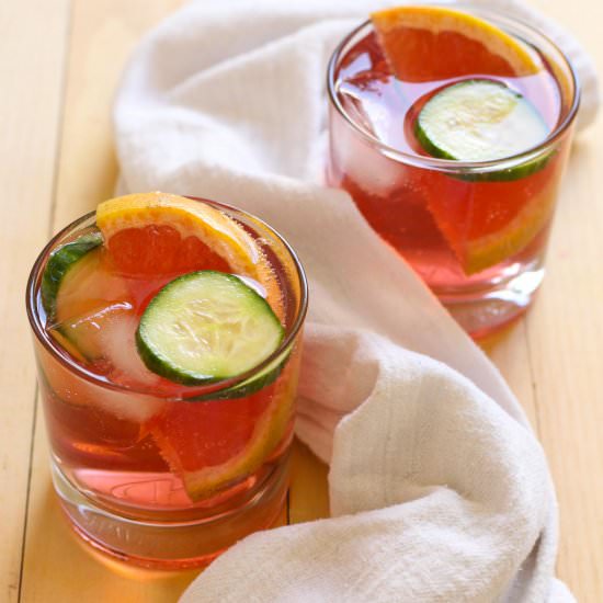 Hibiscus Gin & Tonics - Recipe photo by thegirlonbloor