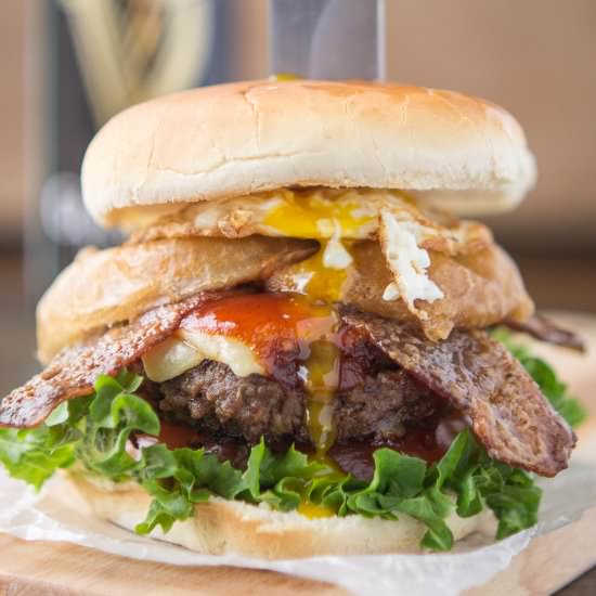 Irish Car Bomb Burger - Recipe photo by Strawberry Blondie Kitchen