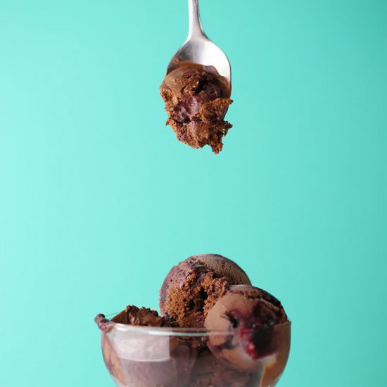Super Dark Chocolate Ice Cream - Recipe photo by bethaneat