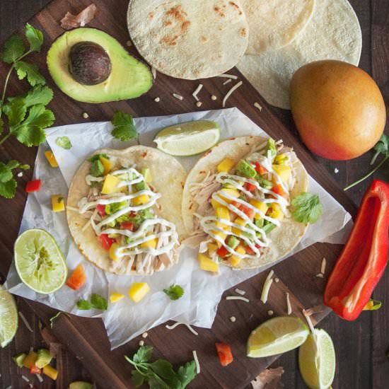 Garlic Lime Chicken Street Tacos - Recipe photo by chocolatechipsntoffeebits