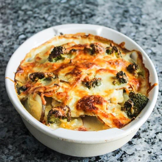 Scalloped Potatoes with Broccoli - Recipe photo by Lisa G Cooks