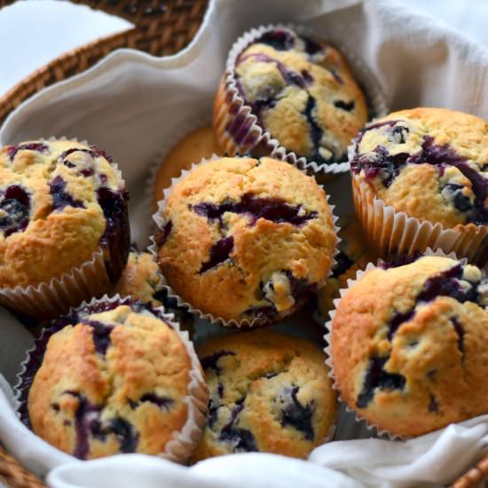 Meyer Lemon Blueberry Muffins - Recipe photo by cookingcurries