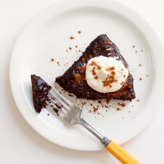 Bittersweet Chocolate Almond Tart - Recipe photo by the good eats co