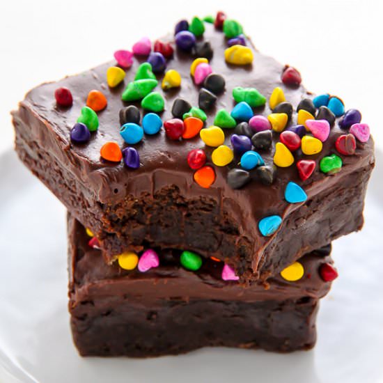 Homemade Cosmic Brownies - Recipe photo by BakerbyNature