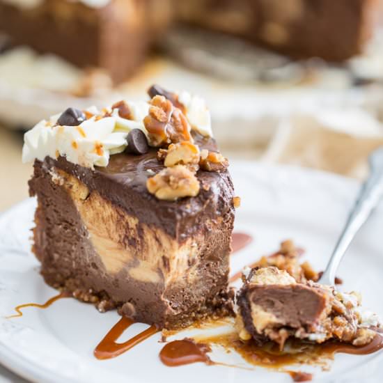 Chocolate Salted Caramel Cheesecake - Recipe photo by EvilTwinKitchen