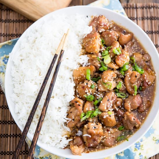Honey Sesame Chicken - Recipe photo by The Healthy Foodie