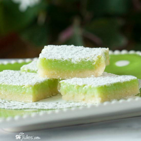 Gluten Free Lemon Bars (or Lime) - Recipe photo by gfJules