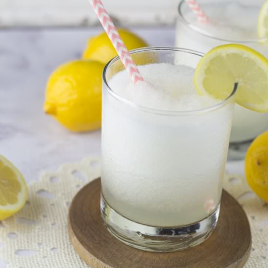 Boozy Cherry Lemonade Slushy - Recipe photo by PinkHeelsPinkTruck