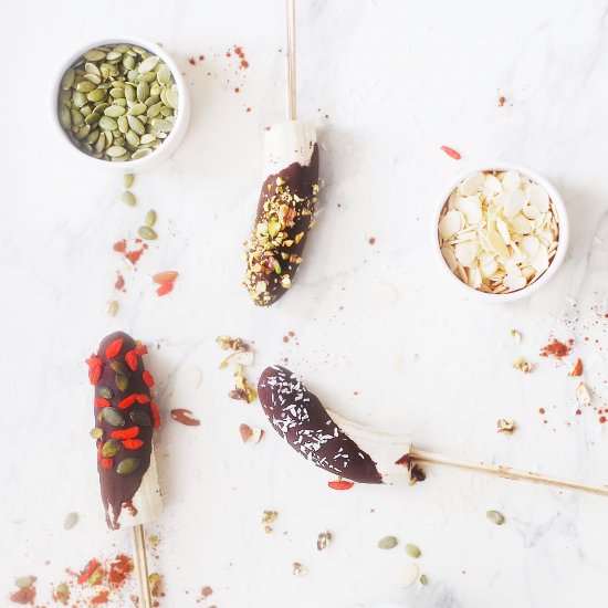 Frozen Banana Pops - Recipe photo by heartandbowl