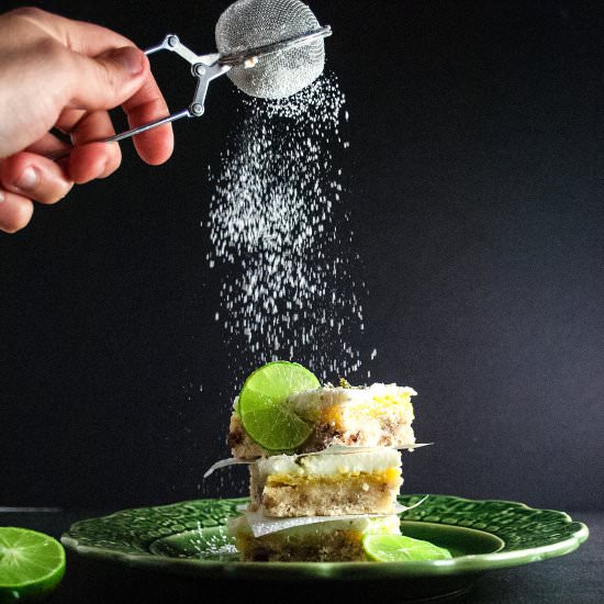 Key Lime Bars with Shortbread Crust - Recipe photo by cookiesforengland