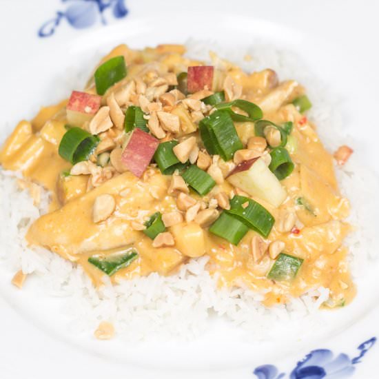 Creamy Peanut Butter Chicken - Recipe photo by Louisesmadblog
