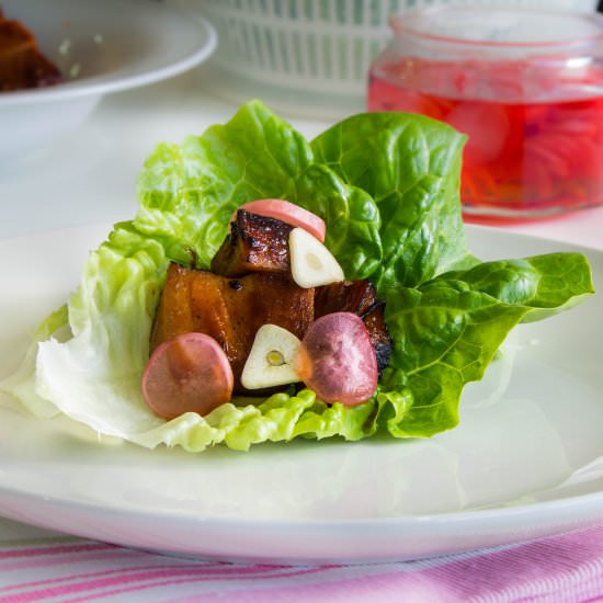 Spicy Korean Pork Belly - Recipe photo by thebuddinghomecook