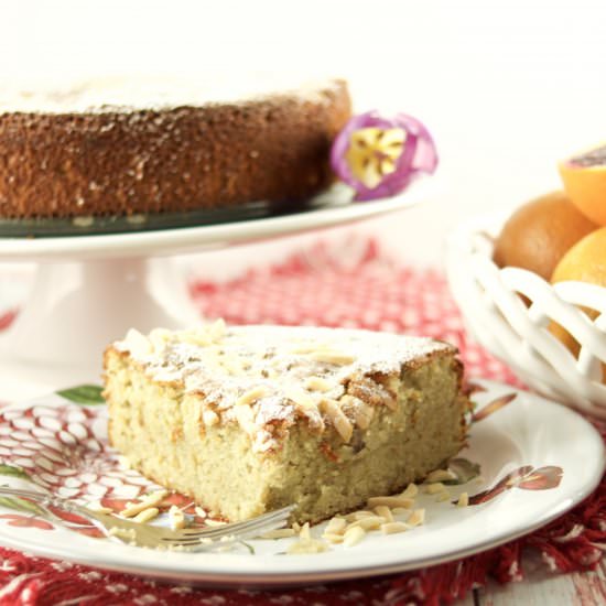 Blood Orange Almond Flourless Cake - Recipe photo by tiffanybendayan
