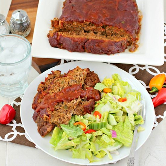 Fiesta Meatloaf - Recipe photo by Kitchen Simmer