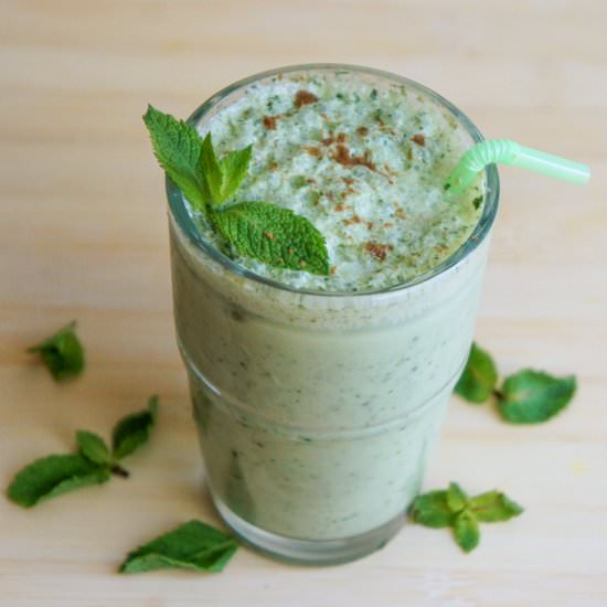 Mint Lassi - Recipe photo by Pavithra Arunkumar