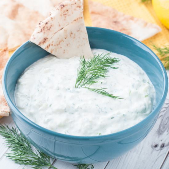Easy Homemade Tzatziki Sauce - Recipe photo by photosandfood
