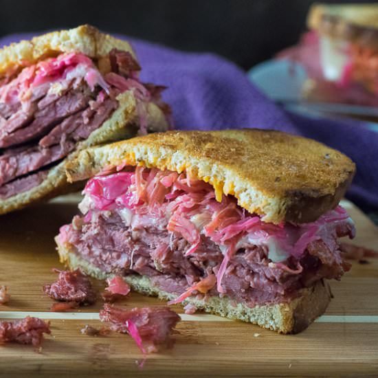 How to Make a Reuben Sandwich - Recipe photo by Fox Valley Foodie