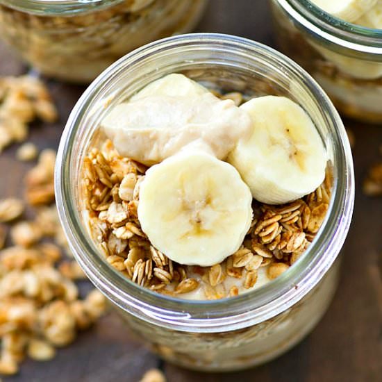 Banana Cream Pie Granola Parfaits - Recipe photo by WholeAndHeavenlyOven