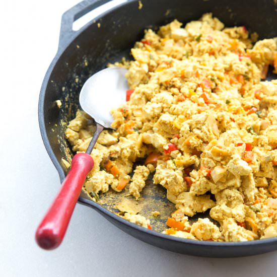 Vegan Tofu Migas - Recipe photo by thewacovegan