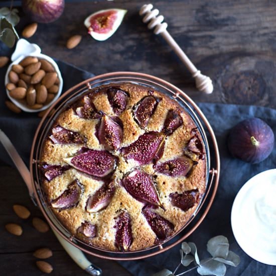 Ottolenghi's Fig & Almond Cake - Recipe photo by mattersofthebelly