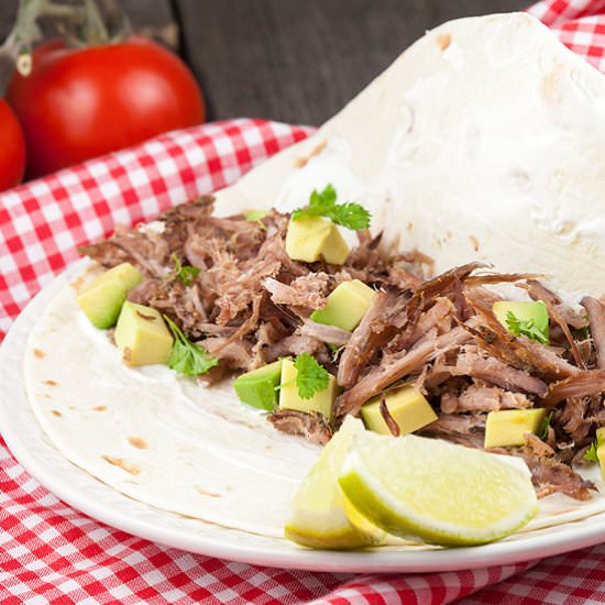 Slow cooker pork carnitas - Recipe photo by ohmydish