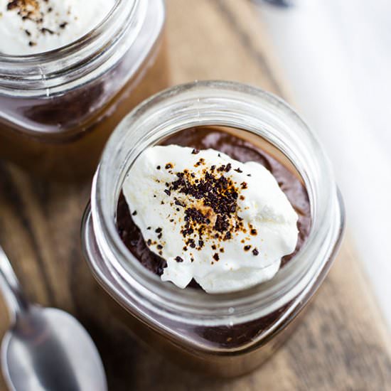 Mocha Avocado Pudding - Recipe photo by thealmondeater