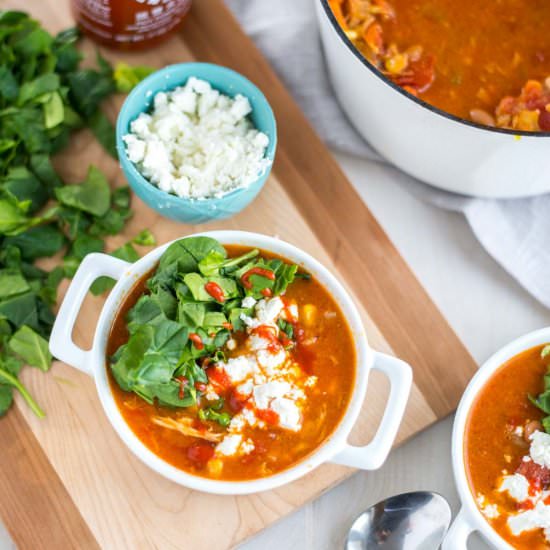Slow Cooker Buffalo Chicken Soup - Recipe photo by simple roots