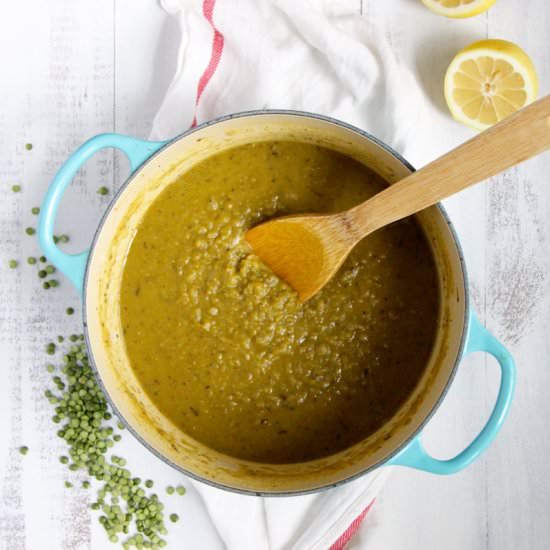 Split Pea Soup with Lemon &Thyme - Recipe photo by emmaslittlekitchen