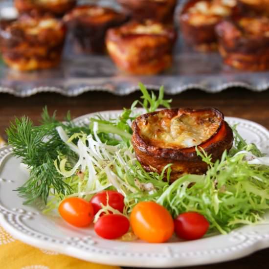 Bacon-Wrapped Mini Quiches - Recipe photo by Something New For Dinner
