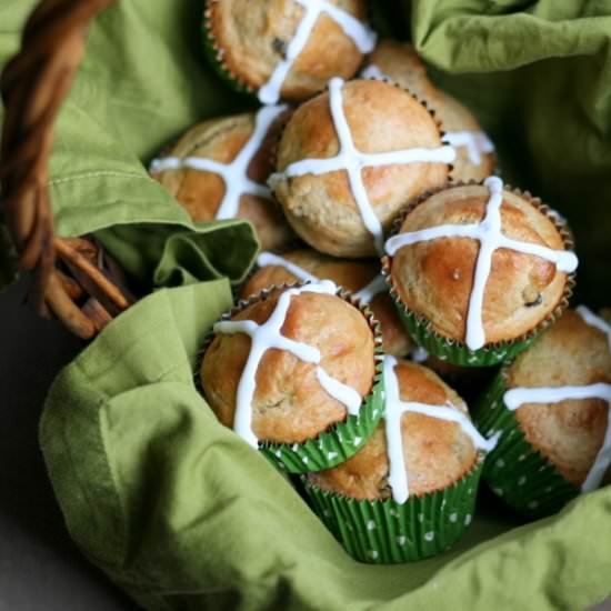 Hot Cross Muffins - Recipe photo by HautePepper