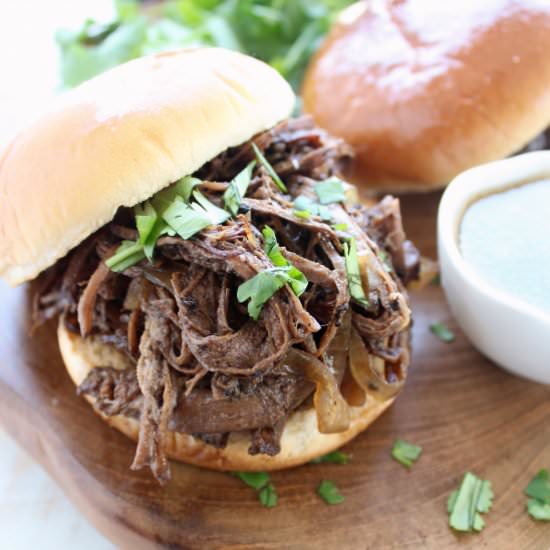 Slow Cooker Coffee Guinness Brisket - Recipe photo by Whitney Bond